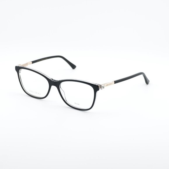 Jimmy Choo JC274 07C5 00 Eyeglasses Black/Crystal/Gold 53mm Rectangle Frame - Picture 8 of 10
